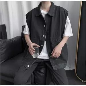 조끼 베스트 청조끼 오버핏 데님자켓 청자켓 INSUM226