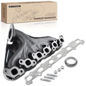 A-프리미엄 배기 매니폴드 W /개스킷, 스터드, 너트 및 히트 쉴드 [DOHC 6Cyl 4.2L] 쉐보레, GMC, 이수, 뷰익, 올드스, 사브 - 2002-2005 - 트레일블레이저, 특사, 브라바다, 레이니어, 9-7x 및 기타 호환