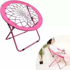 캠프 필드 캠핑 및 룸 번지 접이식 의자 선물 - 재미있는 바운시 디자인의 다용도 객실 정원 야외 휴식을