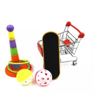 미니카트끌기놀이 앵무새 장난감세트 앵무새터 롤러 스케이트 코뉴어 고리던지기 앵무새볼 보드
