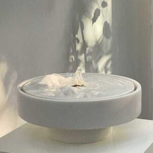 실내 분수대 미니 레트로 연못 사무실용 가져옵니다 장식 회전 없음 램프