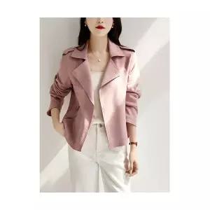 가을 여성 무스탕 숏 아우터 코트 에코 가죽 손질이 스웨이드자켓 4색 BE3