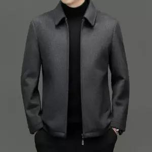 엘럽 봄 남성용 하프 모직 울 코트 빅사이즈 자켓 박템1