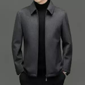 엘럽 남성용 하프 모직 울 봄 코트 재킷 박템1