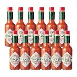 타바스코 핫소스 350ML 12개 액상 매운 피자 페퍼
