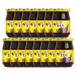 포도쨈 300G 15개과일쨈 쨈 토스트쨈 식빵쨈 샌드위치쨈 맛있는쨈 간식 잼 과일