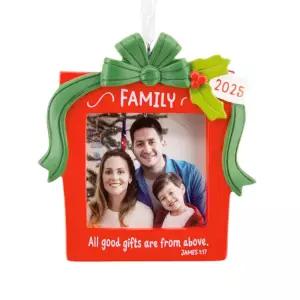 Hallmark Dayspring Family Religious 2025 사진 프레임 크리스마스 장식품