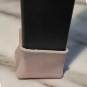 탄력양말 세척가능커버 미끄럼방지 실리콘의자발캡 사각형 핑크 의자캡