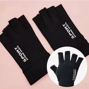쿨링 반장갑 검정 여름하프 스포츠 운동 등산 레저용