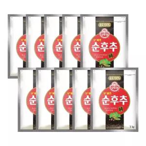 오쉐프 순후추(파우치) 1KG 10개 가루 맛있는양념 조미료 향신료 업소용