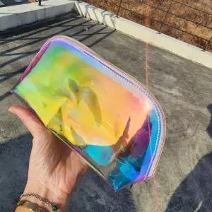 pvc 투명 데일리 파우치치 홀로그램 홀로그램치 파우치 세면치 세수치 여행치 용치