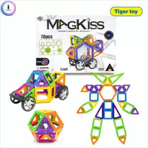맥키즈휠 블록 70p자석블럭 입체 장난감 놀이용