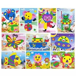 EVA 스티커 작품 만들기 H형 (10종 랜덤 혼합)EVA EVA만들기 붙이기 붙여만들기 디자인 팬시 소품꾸미기 데