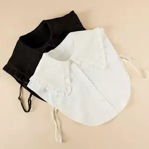 면 프릴 빅 페이크 카라 넥케이프 이너카라 빅카라 SAc6+6bES