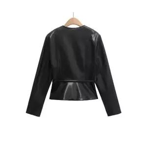 여자 봄 스트리트 가죽 재킷 코트 코디 라이크 벨트 MF1