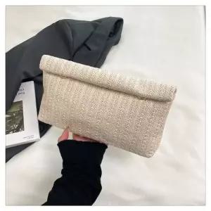 여성용 봉투 가방 밀짚 클러치 대용량 슬림핏 OP5
