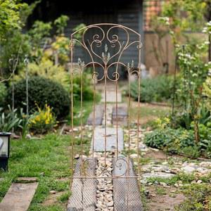 넝쿨 지지대 장미 철제 울타리 식물 아치 오벨리스크