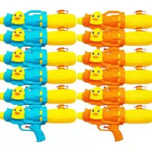 KC인증 대량 물총 12개 세트 한박스 어린이 유아오리친구 앙증맞은 놀이 워터볼 병아리 답례품