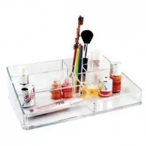 아크릴 화장대정리함투명화장품대 수납함 진열대 서랍 서랍형 메이크업 소품 박스