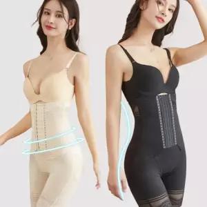 여성 옆구리 뱃살 관리 4단 코르셋 올인원 쉐이퍼 보정 속옷 거들 팬티 여자 니퍼 복대