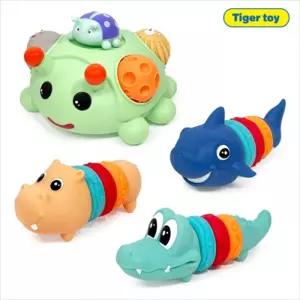 촉감 끼워볼 4종 세트 + 교구 바구니 대 1개 랜덤끼워볼 감각발달끼워볼 발달볼 장난감 놀이 말랑이끼워볼