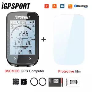 호환 iGPSPORT BSC100S ANT GPS 주행 거리계 사이클링 자전거 컴퓨터 무선 속도계 파워 2.6 인치 대형 스크
