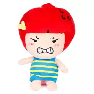 딸기 캐릭터 인형 줄줄이 투톤 스트라이프 패턴 크리스마스선물 장난감