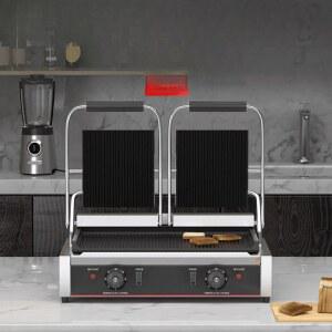 업소용 파니니기계 2구 베이글 그릴 양면 기계 옵션1 철판