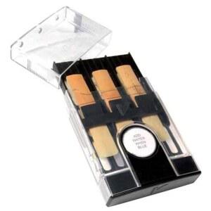 베이스 클라리넷 / 테너 / 바리톤 색소폰용 반도렌 HRC20 하이그로 케이스 6 리드 블랙 라지