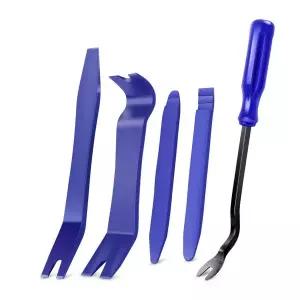 호환  자동 도어 클립 패널 트림 제거 도구 키트 탐색 블레이드 분해 플라스틱 자동차 인테리어 시소 변환