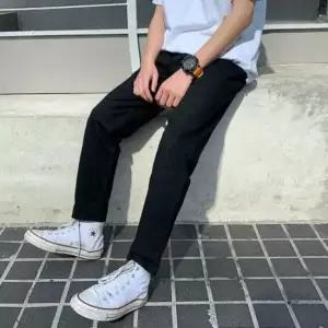 [의류] 남자 직장인 봄 데일리 출 퇴근 바지 면 팬츠 일자 코디