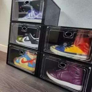 [생활] 투명 신발 수납함 조립식 케이스 신발장 콜렉션 정리함