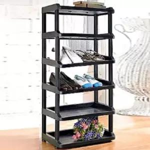 [생활] 신발 정리대 6단 수납선반 대형 수납장 보관함 깔끔 정리