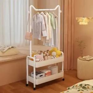 [생활] 요기네 원룸 옷걸이 행거 이동식 수납장 선반 트롤리