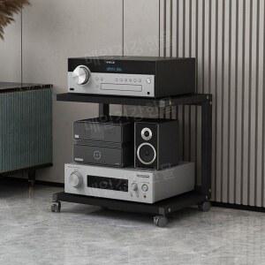 4단 오디오 장식장 35 오디오장 블랙 사운드바 스피커 받침대 P3 블랙 거실선반 핫셀러