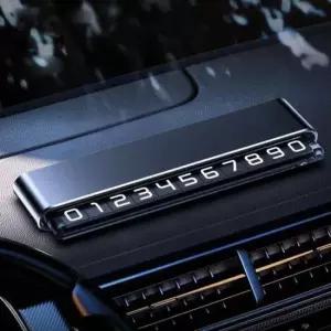 [CAR] 시크릿 듀얼 메탈 주차 번호판 자동차 차량용 용품 전화 알림판 안심 주차용