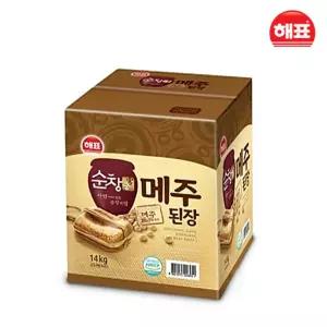 순창궁 메주된장 14kg (박스)대용량 업소 식당 식당용 맛장 고기 해찬들 고기쌈 쌈장 양념