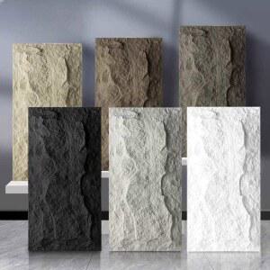 석재 입체타일 스톤 돌벽 거실 인테리어 60x120x2cm 블랙 스킨 경량 타일 인조 배경