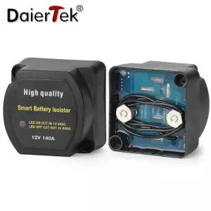 스위치릴레이 DaierTek 듀얼 배터리 스마트 아이솔레이터 12V 140A 전압 충전 릴레이 VSR 차량용 ？ 캠핑카