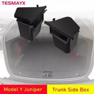 트렁크그물망 Tesla Model Y Juniper Launch Refresh 2025 뒷 트렁크 보관함 사이드 박스 TPE 트림