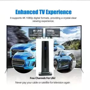 UHD안테나 TV 실내 지상파 수신기 4K 1080P 크리스마스 안테나 스마트 - 증폭기 신호 기 한 원격 HD 디지털