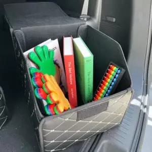 [CAR] 트렁크정리함 가죽커버 소형 차량용