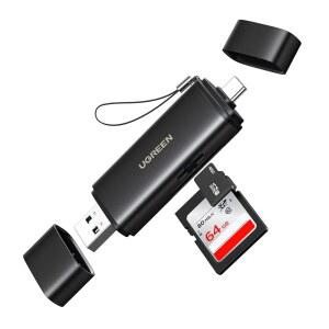 [미국배송] SDXC SDHC MICROSD MMC RS-MMC용 UGREEN USB C SD 4.0 카드 리더 메모리 리더 MICRO UHS-II 및 UHS-I 지원 312MB/S