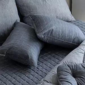 해피니 엘레나 소프트마이크로 베개커버 (50x70cm) (네이비) (베개솜 별매)