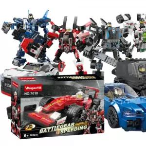 자광 자동차 변신로봇 4종 캐릭터블록 블럭완구 미니블록 변신 로보트 장난감