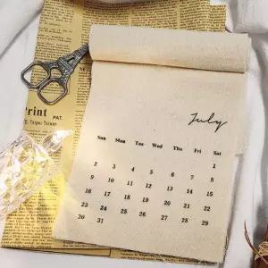 벽걸이달력 2023 린넨 캘더감성소품 아기방꾸미기 북유럽인테리어 장식 빈티지 아이 꾸미기
