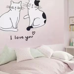 사각가림천 대형 패브릭 포스터 고양이 L포스터 가랜드 인테리어가 가림막 바란스 벽장식 꾸미기 월데코 촬