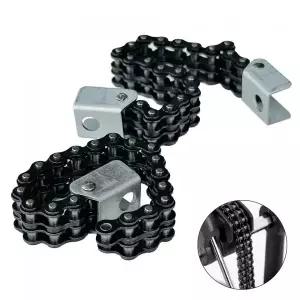 드럼연습패드 베이스 드럼 풋 페달 체인 - 싱글더블 드 조립 타악기 부품 금속 검은색