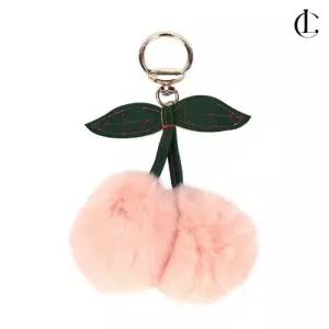 엘케이트 여자 가방장식 토끼털 앵두 키링 키홀더 LPC269