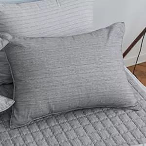 해피니 드리즐 소프트마이크로 간절기 베개커버 50x70cm (그레이) (베개솜 별매)